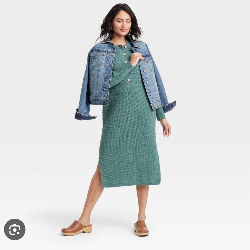 TEAL SWEATER DRSSS